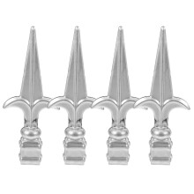 32Pcs Heavy Duty Silver Outdoor Fence Post Caps Iron Deck Toppers