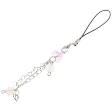 4Pcs Durable Purple Glass Phone Charm Strap for Purse Backpack