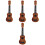 4St Mini Kindergitaar Speelgoed Realistisch Draagbaar Ukulele 5