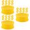 30Pcs Plastic Bee Rearing Cell Boxes Yellow Beekeeping Tools Set 9