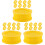 30Pcs Plastic Bee Rearing Cell Boxes Yellow Beekeeping Tools Set 4