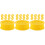 30Pcs Plastic Bee Rearing Cell Boxes Yellow Beekeeping Tools Set 6