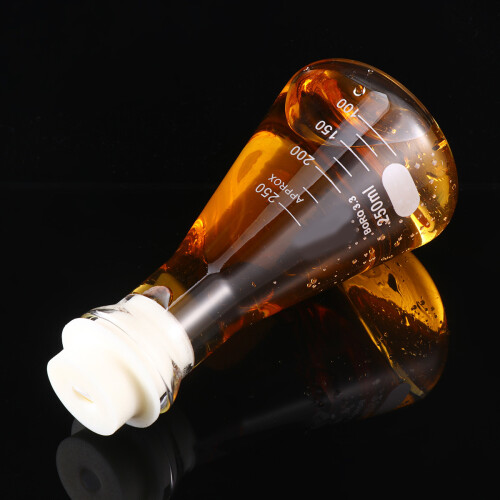 3Pcs Clear Glass Erlenmeyer Flasks with Cork for Chemistry Experiments 2