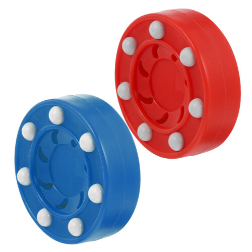 4Pcs High-Strength PP Hockey Training Pucks Assorted Colors Durable 1
