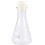 3Pcs Clear Glass Erlenmeyer Flasks with Cork for Chemistry Experiments 1