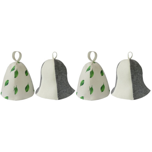 4Pcs Portable Thick Sauna Hats Felt Bath Hats for Relaxing Sessions 1