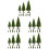 45Pcs Realistic Green Miniature Trees for Model Scenery Crafts 8