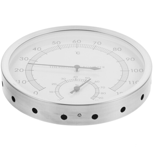 5Pcs Lightweight Silver Sauna Room Hygrometer Indoor Use 2