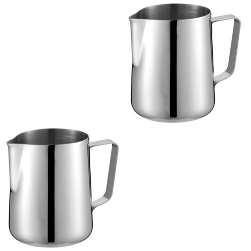 2Pcs Silver Coffee Pull Flower Pot Heat Safe Kitchen Gadget 2