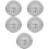 5Pcs Lightweight Silver Sauna Room Hygrometer Indoor Use 9