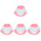 4Pcs Adjustable Breathable Cat Recovery Collar Cone Soft Mesh Pet Cone 4
