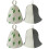 4Pcs Portable Thick Sauna Hats Felt Bath Hats for Relaxing Sessions 5
