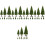 45Pcs Realistic Green Miniature Trees for Model Scenery Crafts 6