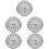 5Pcs Lightweight Silver Sauna Room Hygrometer Indoor Use 8