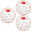 3Pcs Multi Ceramic Plates Elegant Dessert Fruit Tray for Home Use 5