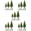 45Pcs Realistic Green Miniature Trees for Model Scenery Crafts 10