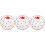 3Pcs Multi Ceramic Plates Elegant Dessert Fruit Tray for Home Use 3