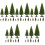 45Pcs Realistic Green Miniature Trees for Model Scenery Crafts 5