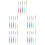 5Sets Double Head Nail Art Brush Pens Assorted Colors 7