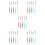 5Sets Double Head Nail Art Brush Pens Assorted Colors 9