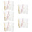 10Pcs Notebook Covers with 6-Ring Binder Shell for Office 10