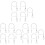 15Pcs Durable Light Safety Cable Silver Protective Rope for Stage Use 3