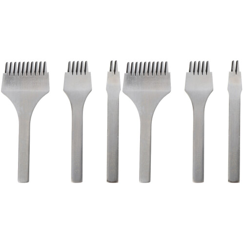 6Pcs Silver Stitching and Hole Punch Tool Kit for DIY Projects 1