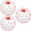 3Pcs Multi Ceramic Plates Elegant Dessert Fruit Tray for Home Use 6