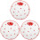 3Pcs Multi Ceramic Plates Elegant Dessert Fruit Tray for Home Use 2
