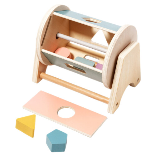 2Sets Multi Wood Plaything Shape Sorting Box Kids Sensory Learning Toy 1