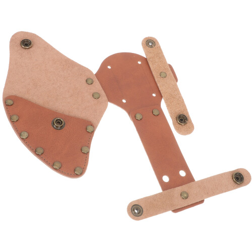 3Pcs Brown Hatchet Cover Durable Protective Sleeve with Snap