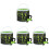 4Sets Foldable Fishing Buckets Multi-Color Portable Live Fish Storage 4