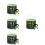 4Sets Foldable Fishing Buckets Multi-Color Portable Live Fish Storage 9