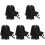5Sets 2024 Kids Graduation Robe and Cap Set Black Knitted Material 4