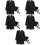 5Sets 2024 Kids Graduation Robe and Cap Set Black Knitted Material 8