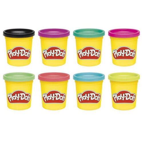Play-Doh 8 pots couleurs vives, pots de pâte à modeler de 85 g