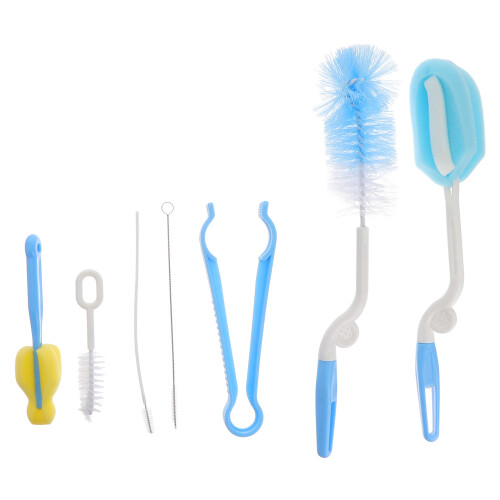3Sets Nylon Babyfles Rietjes Met Schoonmaakborstel Set 1