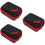 3St Draagbare Eva Opbergcase Voor Golf Rangefinder Zwart 9