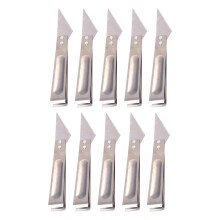 50Pcs Portable Metal Chicken Tweezers for Easy Hair Removal Silver