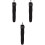 3St Zwarte Golfs En Baseball Bat Sleeve Met Elastische Rubber 4