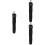 3St Zwarte Golfs En Baseball Bat Sleeve Met Elastische Rubber 7