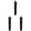 3St Zwarte Golfs En Baseball Bat Sleeve Met Elastische Rubber 3