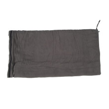 Graues Fleecefutter für Schlafsack mit Reißverschluss, faltbar, ideal zum Camping & Reisen