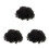 3St Cosplay Pruik Zwart Krullend Synthetisch Voor 4
