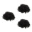3St Cosplay Pruik Zwart Krullend Synthetisch Voor 8