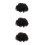 3St Cosplay Pruik Zwart Krullend Synthetisch Voor 9