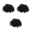 3St Cosplay Pruik Zwart Krullend Synthetisch Voor 5