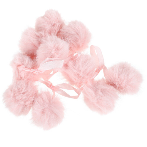20Pièces Mini Pompons Roses Doux Pour Accessoires DIY 2