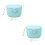 2St Portable Sealed Milk Powder Box PP Met Capaciteit 4