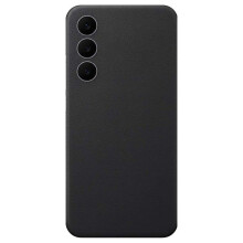 Cover per Galaxy S25 FE in Pelle Premium Effetto Grana Samsung Nera